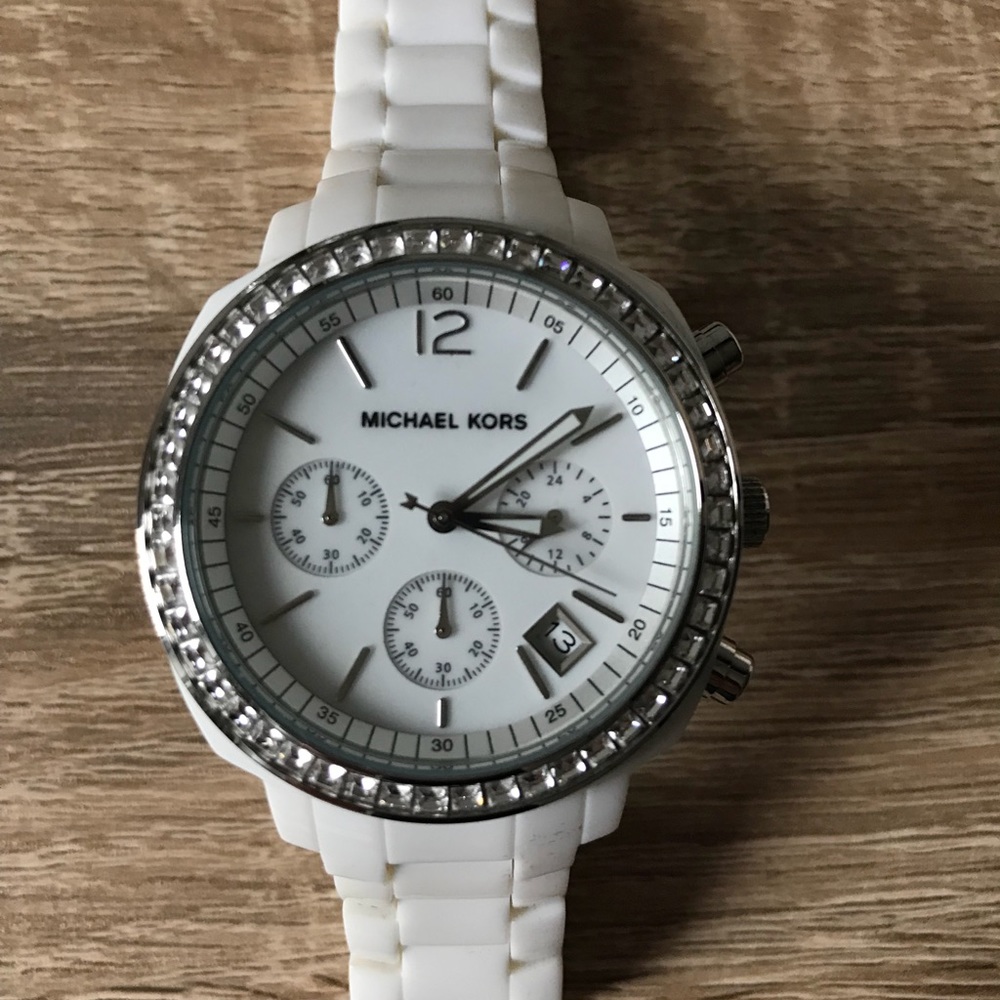 Michael Kors white acrylic watch mk5079